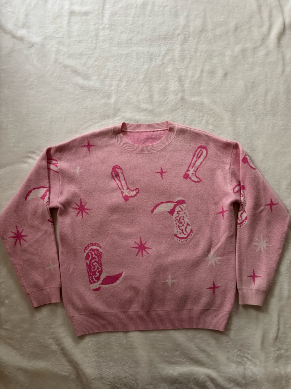 Pink cowgirl sweater